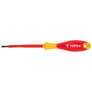 Wkrętak płaski 1000V, 3.0×100 mm CrMo TOPEX 39D471 183671 Wkrętak płaski 1000V, 3.0×100 mm CrMo TOPEX 39D471 183671