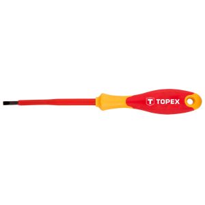 Wkrętak płaski 1000V, 4.0×100 mm CrMo TOPEX 39D472 183690 Wkrętak płaski 1000V, 4.0×100 mm CrMo TOPEX 39D472 183690