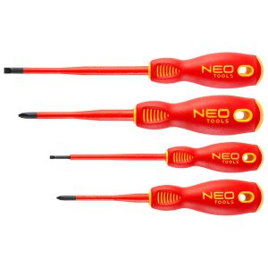 Wkrętaki śrubktręty elektryka 4szt. 1000V, slim fix, NEO 184748 Wkrętaki śrubktręty elektryka 4szt. 1000V, slim fix, NEO 184748