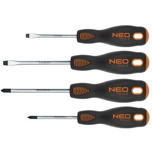 Wkrętaki, zestaw 4 szt., SvCm NEO 04-204 184732 Wkrętaki, zestaw 4 szt., SvCm NEO 04-204 184732