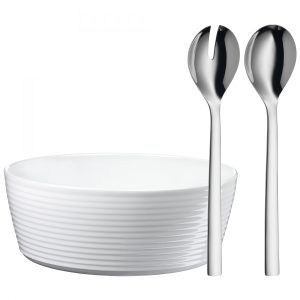 WMF Salaterka Nuova 25cm + łyżki sałatkowe 30cm 807178 WMF Salaterka Nuova 25cm + łyżki sałatkowe 30cm 807178