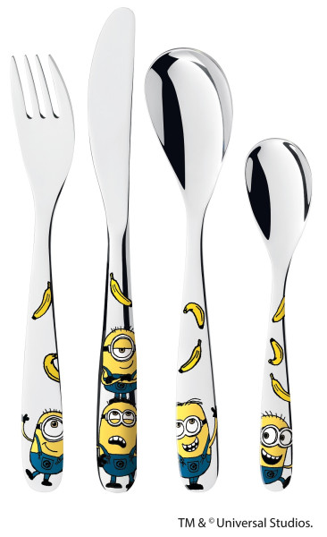 WMF Sztućce dla dziecka Minionki 4 elementy 1037854
