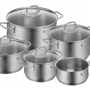 WMF Zestaw garnków Brillant – 9 elementów (matowe) 807408