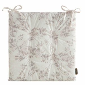Wodoodporna poduszka na krzesło GARDEN 43×43 cm beżowo kremowa wzór rośliny 1044438 Wodoodporna poduszka na krzesło GARDEN 43×43 cm beżowo kremowa wzór rośliny 1044438