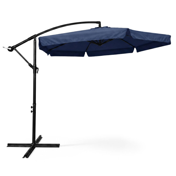 Wodoodporny parasol ogrodowy CYNIA granatowy 300x300x245 cm 301792