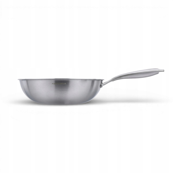 Wok 28 Cm Stal Nierdzewna Masterpan Indukcja Gaz 943977
