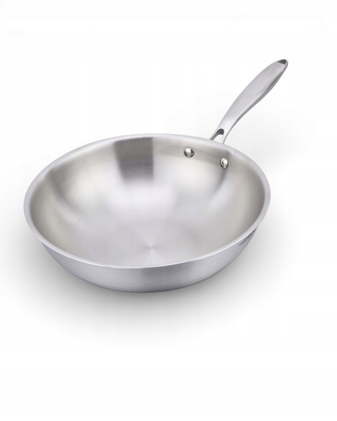 Wok 32 Cm Stal Nierdzewna Masterpan Indukcja Gaz 943979