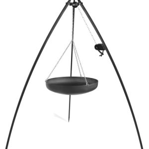 Wok na trójnogu z kołowrotkiem 200 cm, LARGO, stal, 70 cm | TYLETEGOTU 996371 Wok na trójnogu z kołowrotkiem 200 cm, LARGO, stal, 70 cm | TYLETEGOTU 996371
