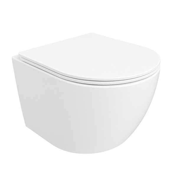 Wolnoopadająca miska wc rimless duroplast 49 cm 673429