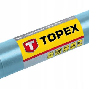 Worki na ciężkie odpady 80L 100 mic 5 sztuk TOPEX 23B257 204136 Worki na ciężkie odpady 80L 100 mic 5 sztuk TOPEX 23B257 204136
