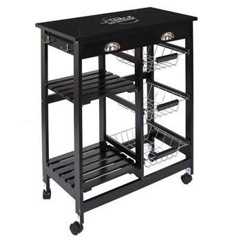 Wózek barek Troy czarny 86245