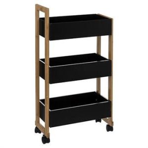 Wózek Caddy na kółkach czarny 79141 Wózek Caddy na kółkach czarny 79141