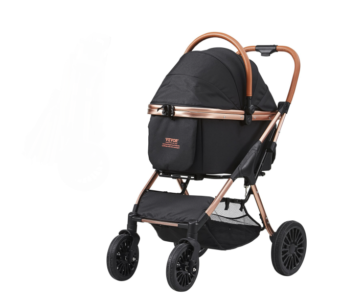 Wózek spacerowy dla psa kota z poduszką składany transporter do 30 kg 849877