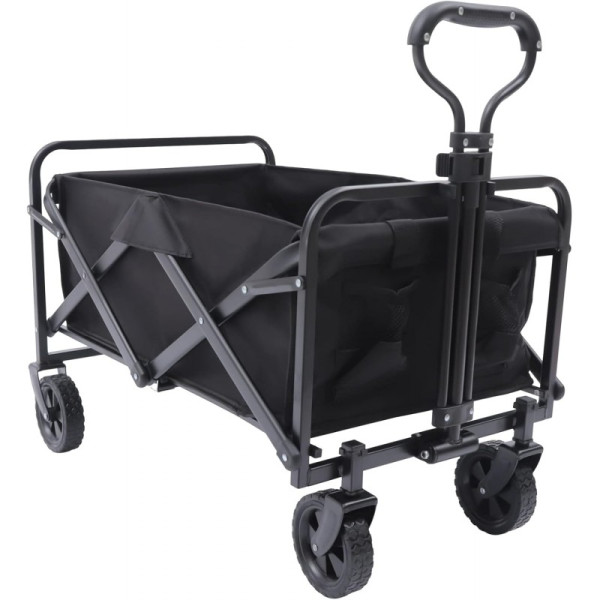 Wózek Transportowy Składany, Metalowy, Przyczepka Ogrodowa 72X47X68-87 cm 812612