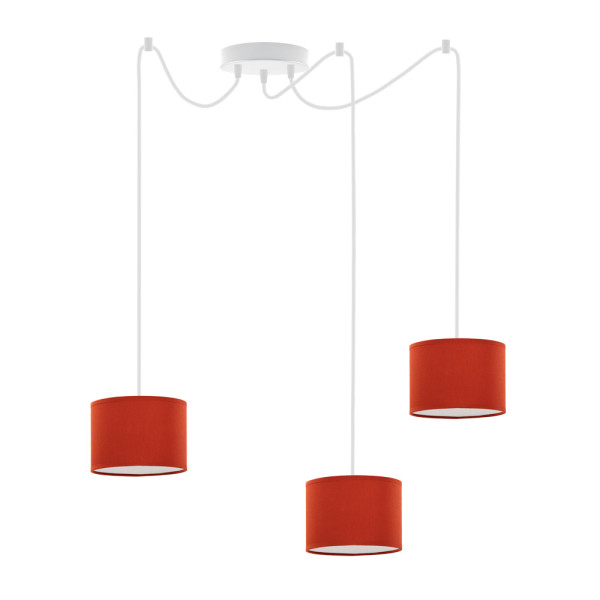 Współczesna lampa wisząca WAIKIKI W3 Biały - Rdzawy 879924