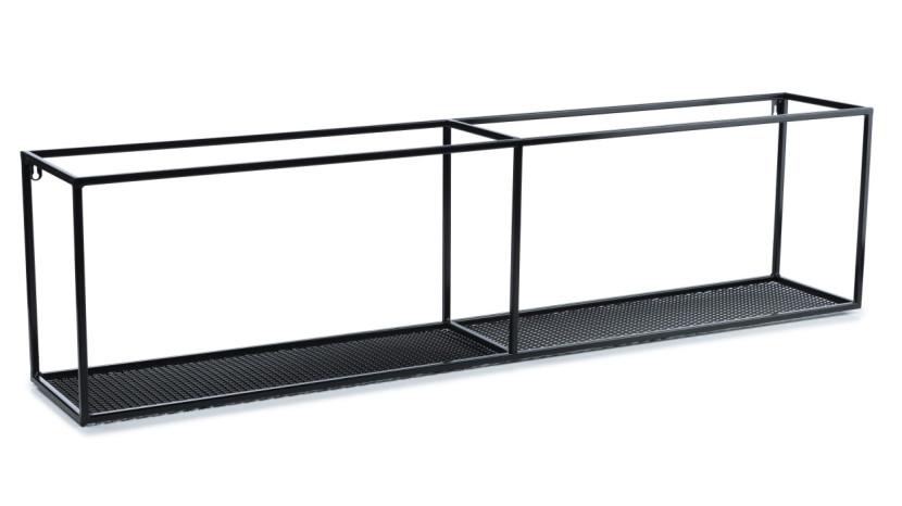Wszechstronna półka wisząca metalowa 120 cm LOFT 246924