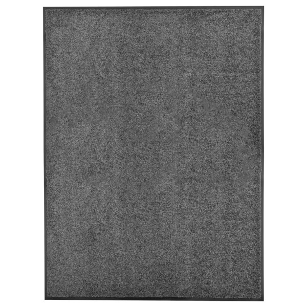 Wycieraczka Antracyt 90 x 120 cm Tkanina vidaXL 1100585