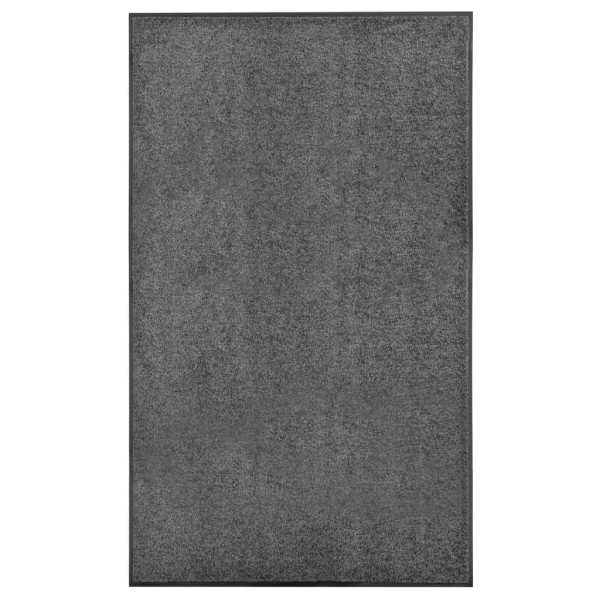 Wycieraczka Antracyt 90 x 150 cm Tkanina vidaXL 1100572