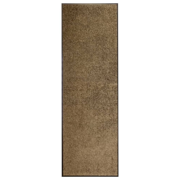 Wycieraczka Brąz 60 x 180 cm Tkanina vidaXL 1100554