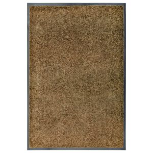Wycieraczka Brąz 60 x 90 cm Tkanina vidaXL 1100564 Wycieraczka Brąz 60 x 90 cm Tkanina vidaXL 1100564