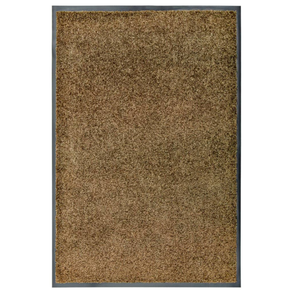 Wycieraczka Brąz 60 x 90 cm Tkanina vidaXL 1100564