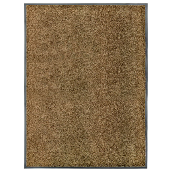 Wycieraczka Brąz 90 x 120 cm Tkanina vidaXL 1100578