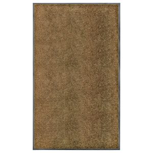 Wycieraczka Brąz 90 x 150 cm Tkanina vidaXL 1100576 Wycieraczka Brąz 90 x 150 cm Tkanina vidaXL 1100576