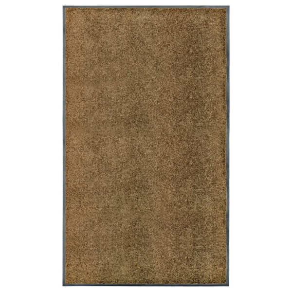 Wycieraczka Brąz 90 x 150 cm Tkanina vidaXL 1100576