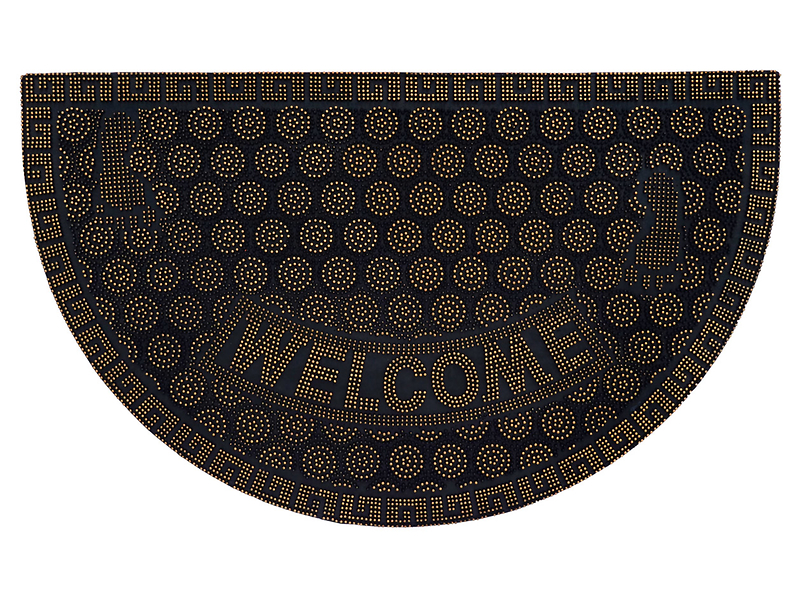 Wycieraczka Casablanca kokosowa 45x75 cm brązowo-czarna 49553