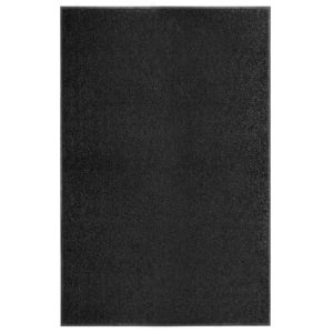 Wycieraczka Czarny 120 x 180 cm Tkanina vidaXL 1100570 Wycieraczka Czarny 120 x 180 cm Tkanina vidaXL 1100570