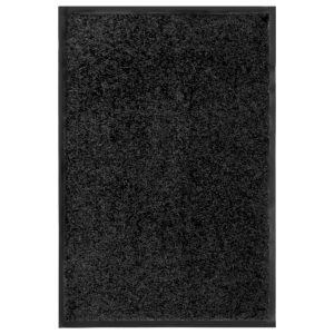 Wycieraczka Czarny 40 x 60 cm Tkanina vidaXL 1100552 Wycieraczka Czarny 40 x 60 cm Tkanina vidaXL 1100552