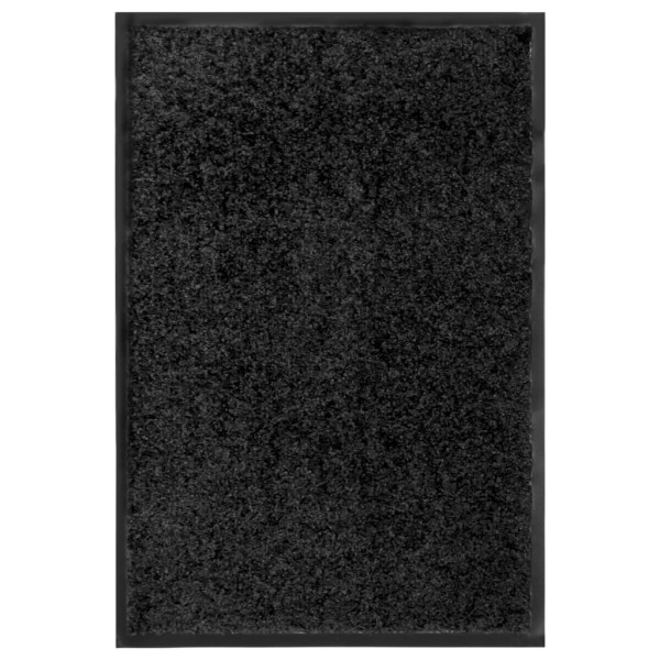 Wycieraczka Czarny 40 x 60 cm Tkanina vidaXL 1100552