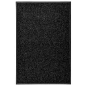Wycieraczka Czarny 60 x 90 cm Tkanina vidaXL 1100548 Wycieraczka Czarny 60 x 90 cm Tkanina vidaXL 1100548
