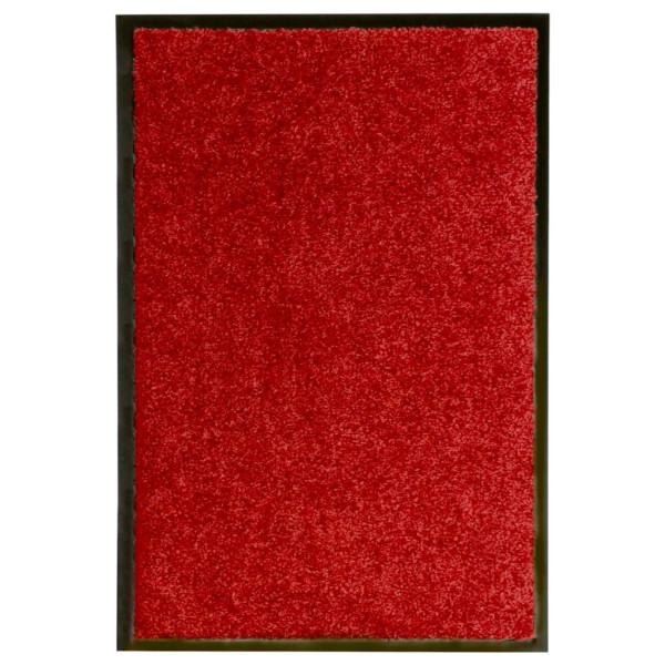 Wycieraczka Czerwony 40 x 60 cm Tkanina vidaXL 1100587