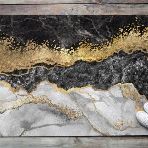 Wycieraczka Dekoracyjna z nadrukiem XXLZłoty marmur 150×100 180216 Wycieraczka Dekoracyjna z nadrukiem XXLZłoty marmur 150×100 180216