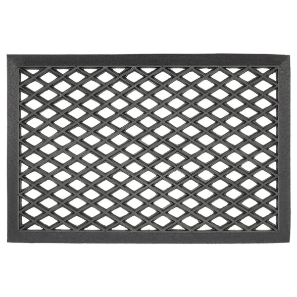 Wycieraczka do butów gumowa czarna 60x40 cm romby pod drzwi 948151