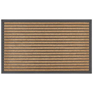 Wycieraczka do domu gumowa 45 x 75 cm naturalna 282890