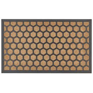 Wycieraczka do domu gumowa 45 x 75 cm naturalna 282896