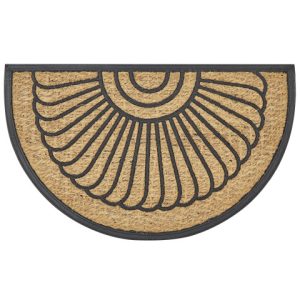 Wycieraczka do domu gumowa 45 x 75 cm naturalna 282597