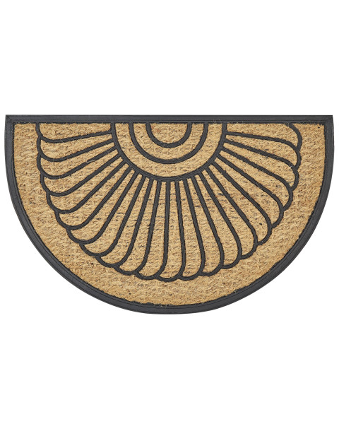 Wycieraczka do domu gumowa 45 x 75 cm naturalna 282597
