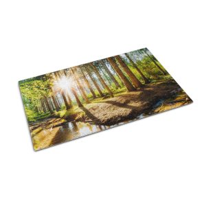 Wycieraczka domowa 150×100 Krajobraz Las mgła drzewa Tulup 1024165 Wycieraczka domowa 150×100 Krajobraz Las mgła drzewa Tulup 1024165