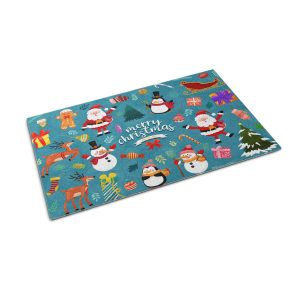 Wycieraczka domowa 150×100 Mikołaj Bałwan Święta kolorowa Tulup 1024689 Wycieraczka domowa 150×100 Mikołaj Bałwan Święta kolorowa Tulup 1024689