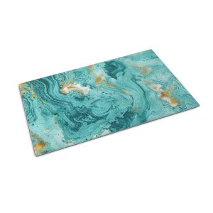Wycieraczka domowa 90×60 Turkusowy marmur elegancka mata Tulup 1023892 Wycieraczka domowa 90×60 Turkusowy marmur elegancka mata Tulup 1023892